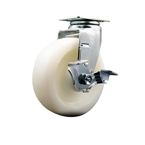 Swivel - Top Lock Brake - White