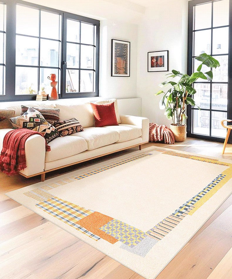 Abstract Contemporary Rugs - Large Modern Area Rug for Bedroom, Living Room & Office - Soft Floor Carpet Under Sofa - Perfect for Home Decor, Workspace & High Traffic Areas