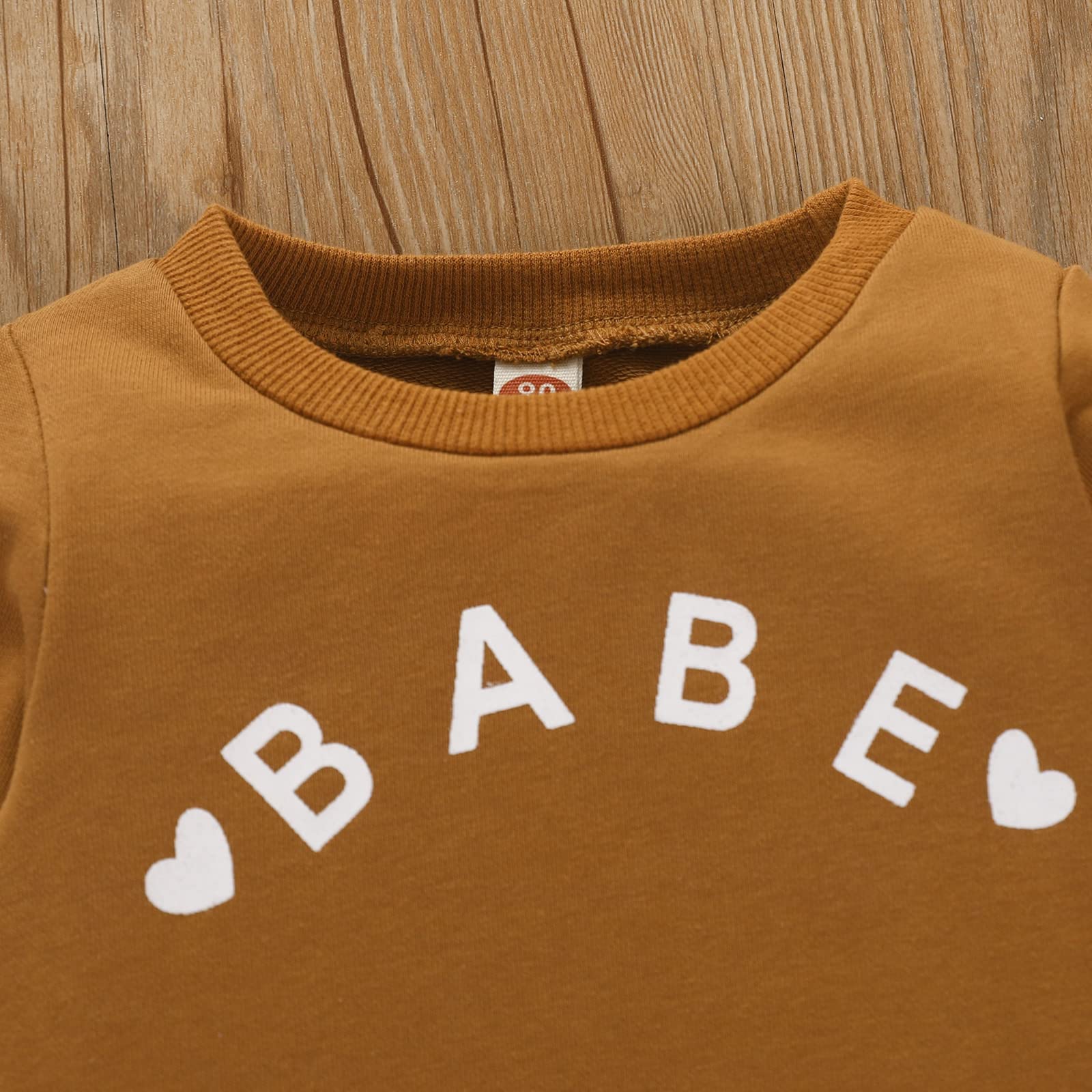Baby & Toddler Letter Print Long Sleeve Pullover Sweatshirt - Cute Casual Outfit for Boys & Girls | Perfect for Playdates, Family Photos & Everyday Wear