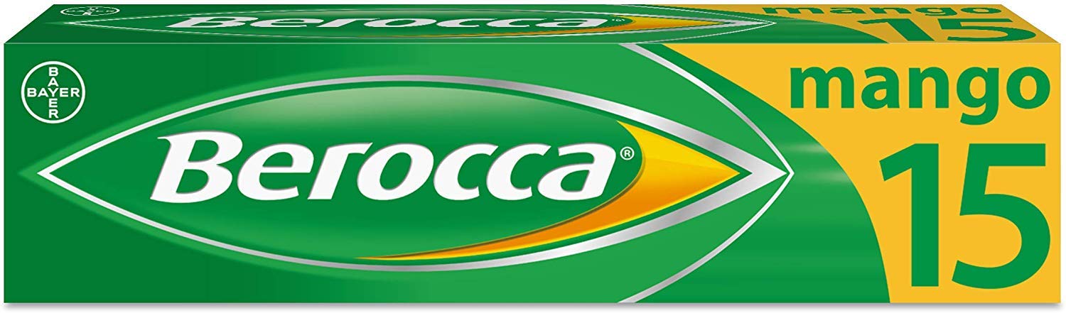 Berocca Effervescent Multivitamin Tablets - 15 Count | Immune Support & Energy Boost | Perfect for Workout Recovery & Daily Wellness
