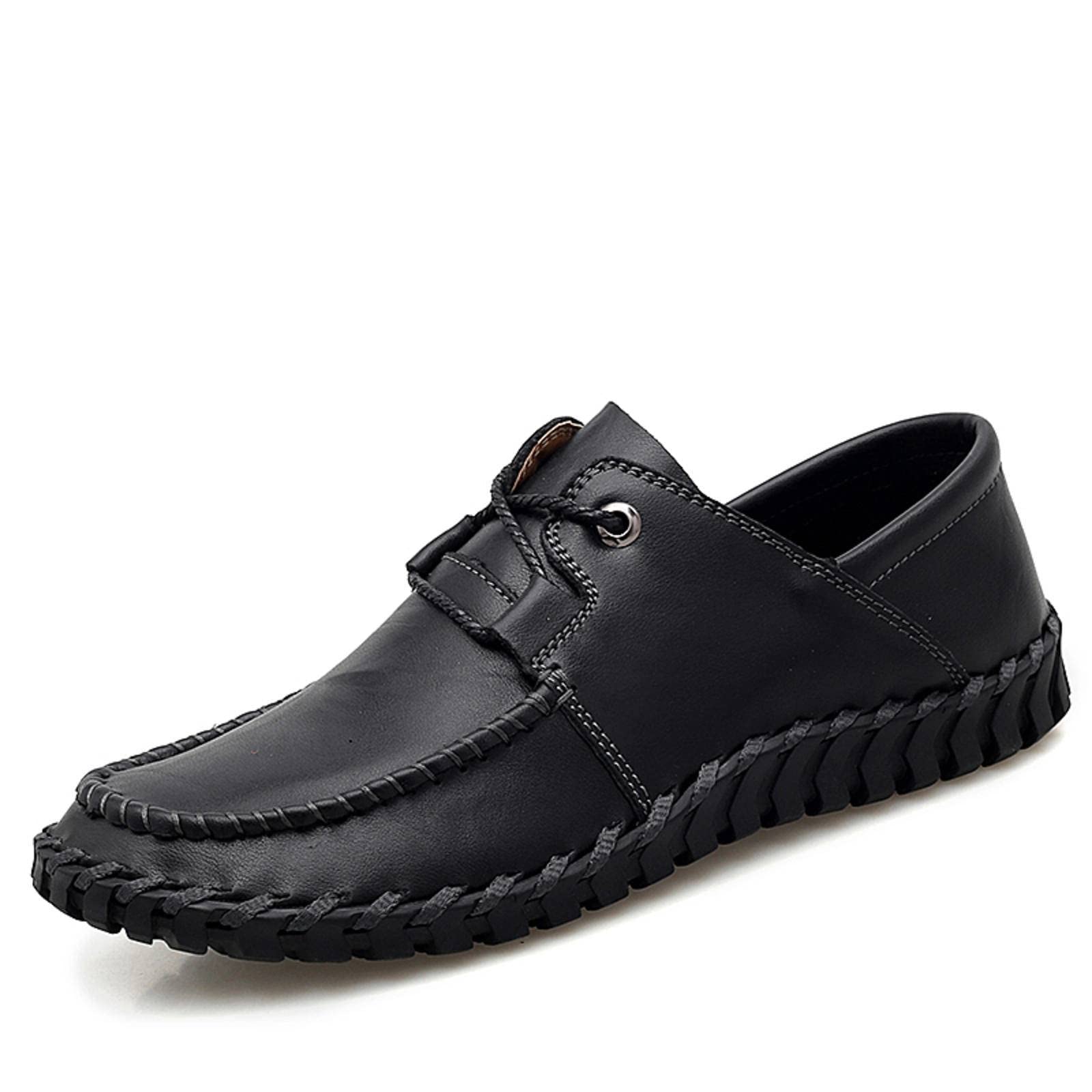 Handmade Genuine Split Leather Men's Loafers - Non-Slip Comfortable Casual Moccasin Shoes for Men | Perfect for Office, Travel & Everyday Wear