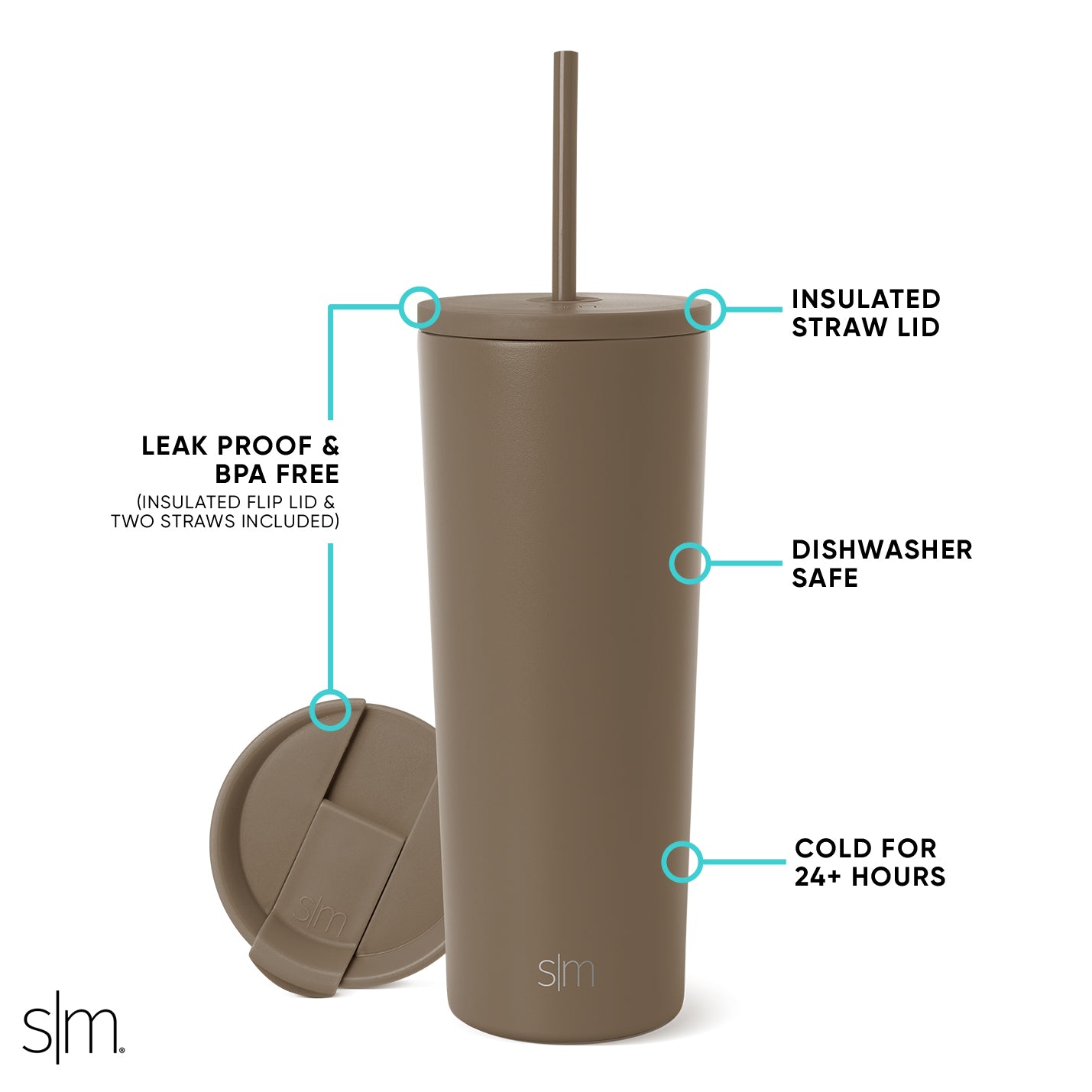Premium Stainless Steel Classic Tumbler 110 - 20oz Vacuum Insulated Travel Mug with Lid - Keeps Drinks Hot/Cold for Hours - Perfect for Coffee, Tea, Water & Outdoor Activities