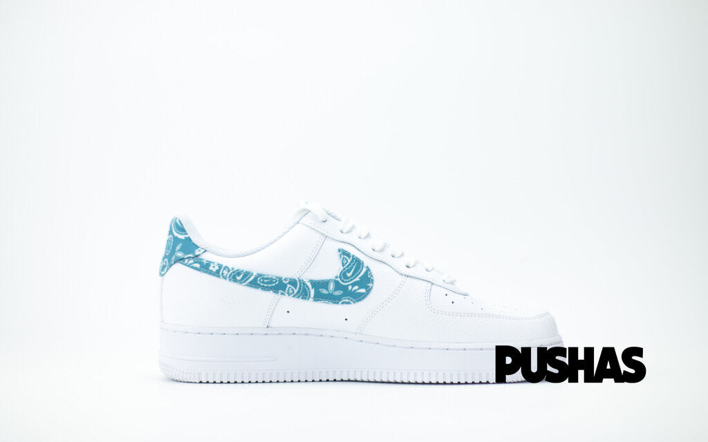 Nike Air Force 1 Low 'Paisley Blue' Women's Sneakers (2021) - Stylish Casual Shoes for Everyday Wear & Street Fashion