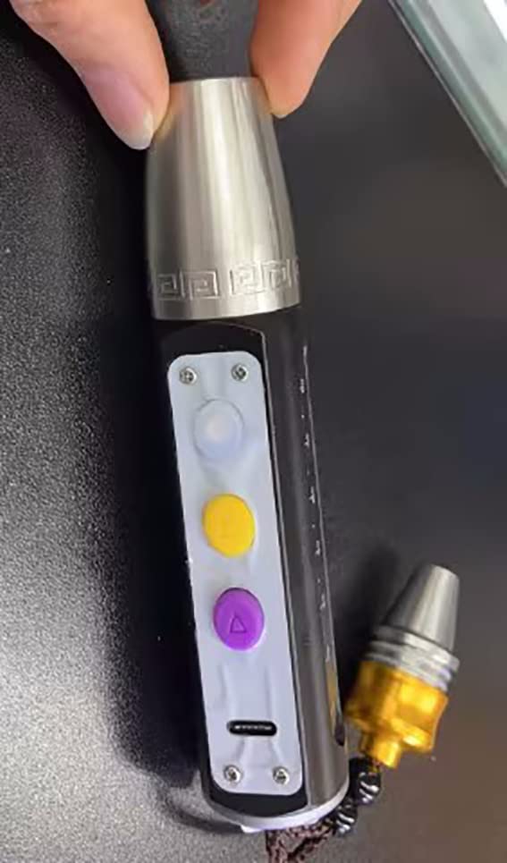 Professional Jade Identification Flashlight with Stepless Dimming - 365nm UV Purple Light for Gemstone, Jewelry & Mineral Inspection (TQ00152, Red, Small) - Perfect for Jewelers, Collectors & Gem Enthusiasts
