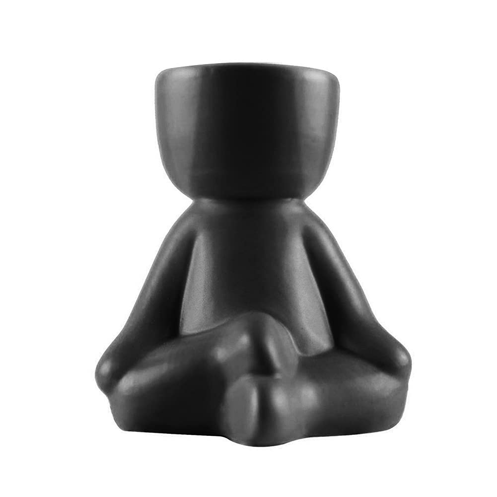 URMAGIC Succulent Plant Pots - Creative Ceramic Human Shaped Planters for Succulents, Cute Flower Pots for Home, Garden, Office & Desktop Decor | Perfect for Indoor Plants, Gifts & Small Space Decorations