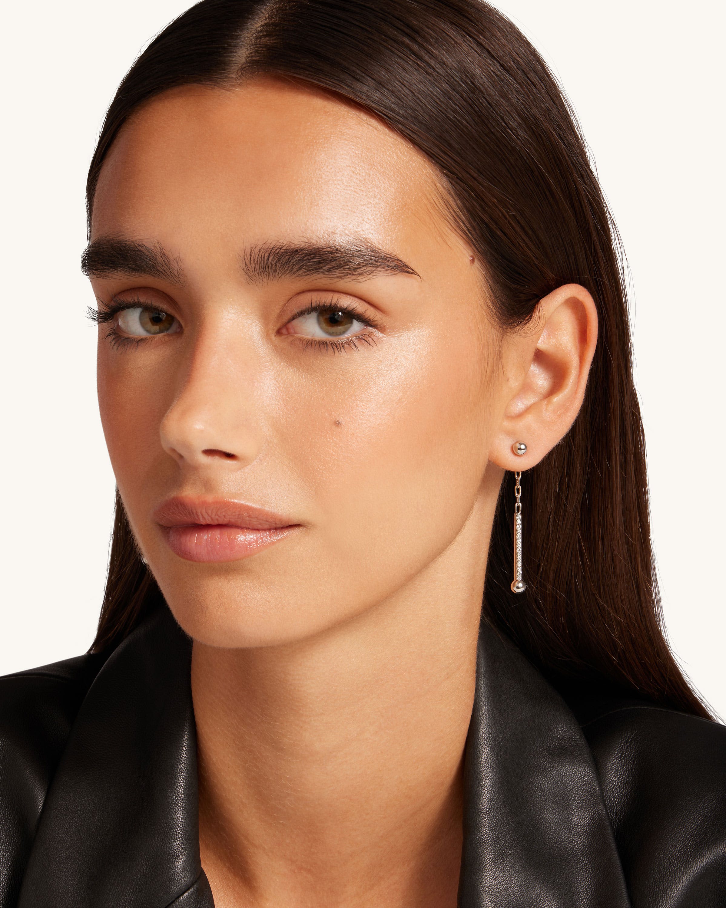 Elegant Crystal Music Note Drop Earrings in Sterling Silver - Perfect for Concerts, Parties & Special Occasions