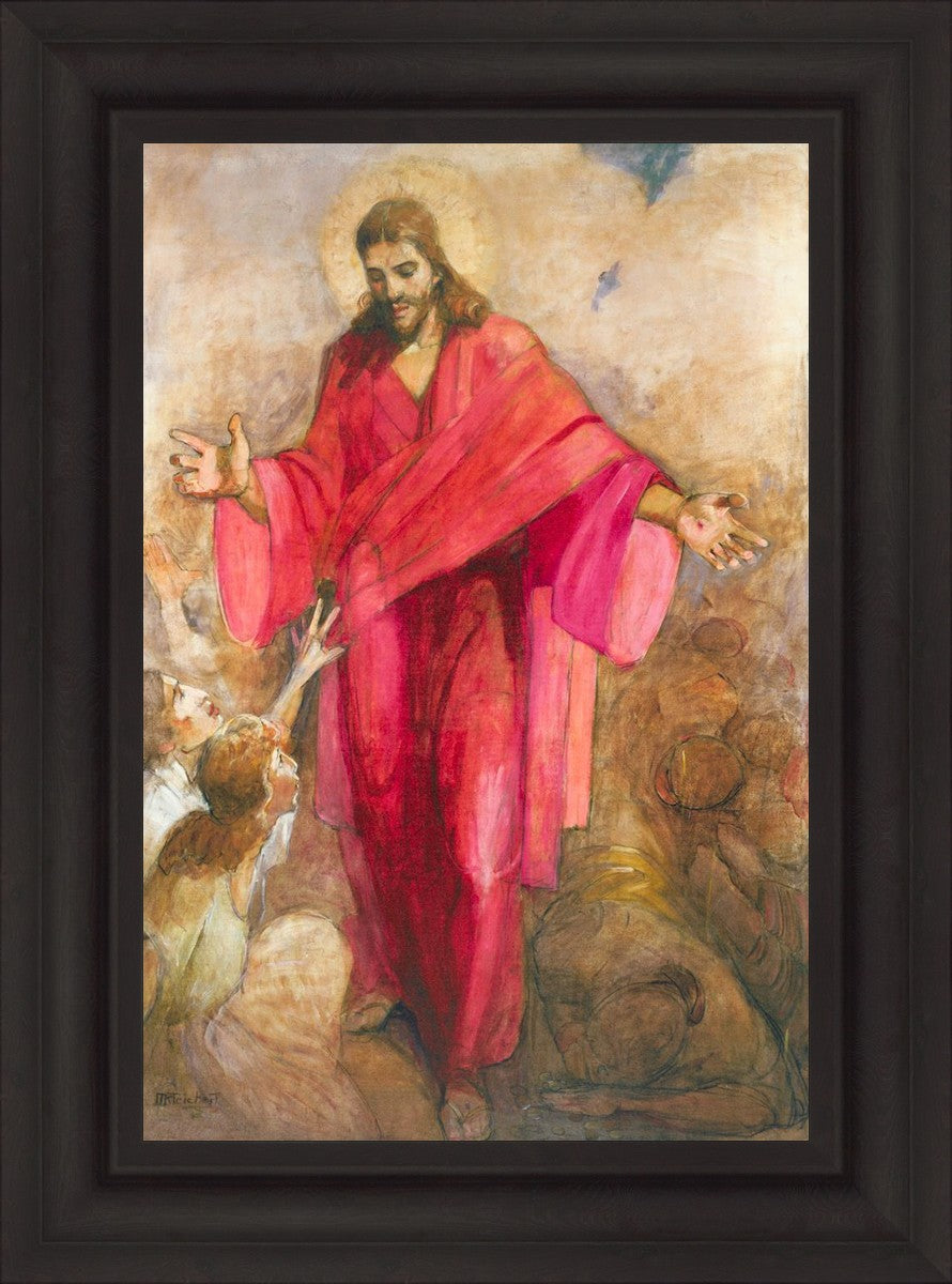 Christ in Red Robe - Religious Wall Art Decor for Home, Church & Office - Inspirational Christian Gift & Spiritual Decor
