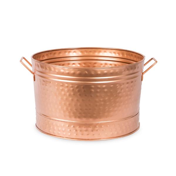 Hammered Copper Plated Bathtub - Vintage Style Freestanding Soaking Tub for Bathroom & Spa Relaxation