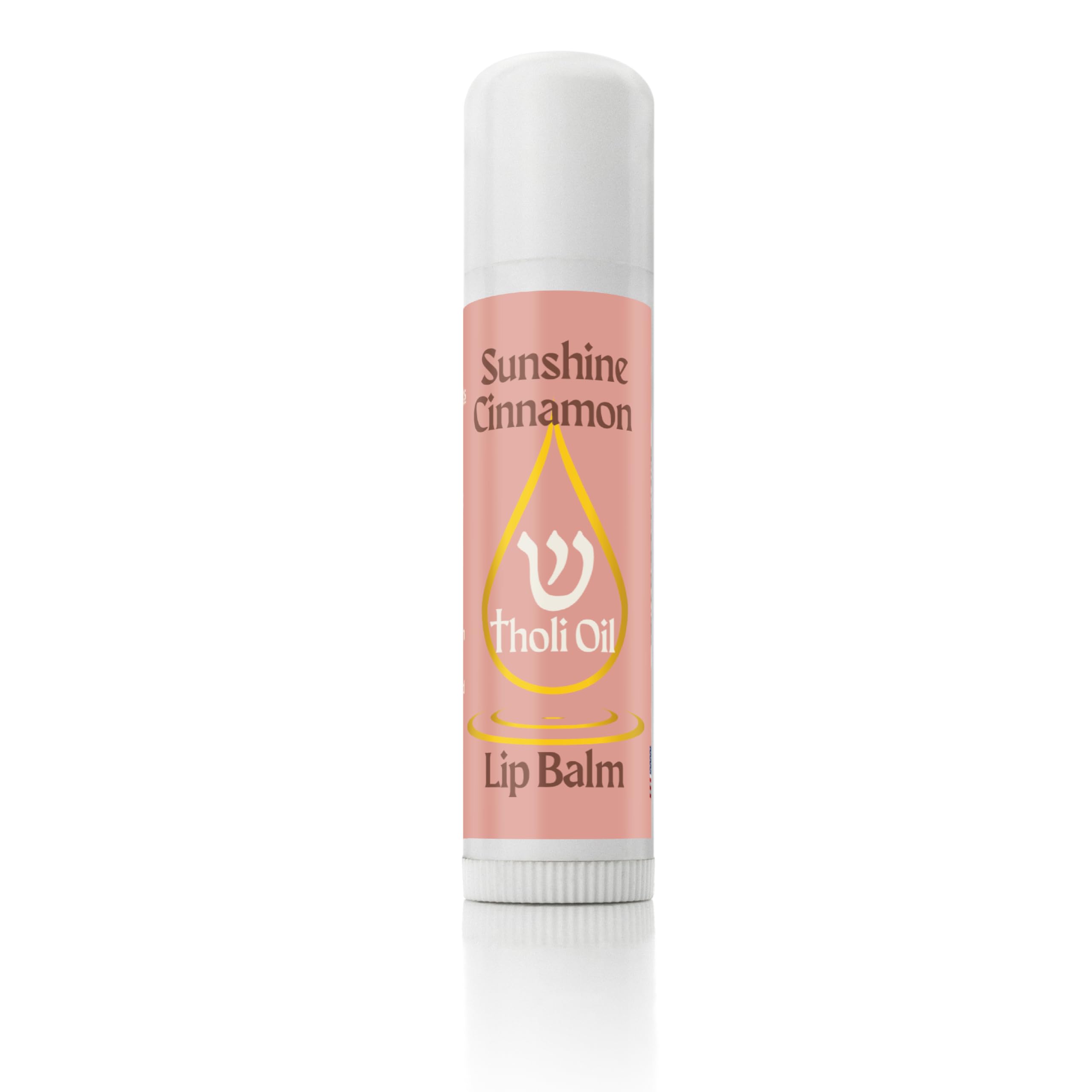 Tholi Sunshine Cinnamon Lip Balm - 0.15 oz Moisturizing Lip Care for Dry, Chapped Lips - Perfect for Winter, Outdoor Activities & Daily Hydration