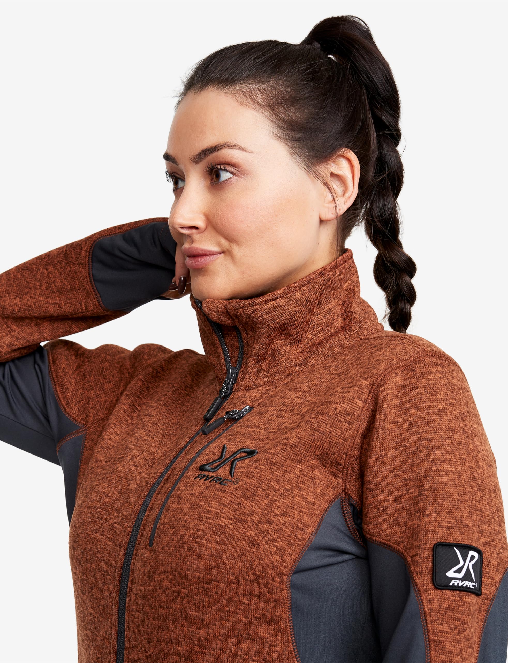 RevolutionRace Women's Fusion Fleece Jacket - Lightweight Warm Winter Outdoor Fleece for Hiking, Camping & Travel | Water-Resistant & Breathable Activewear for Women