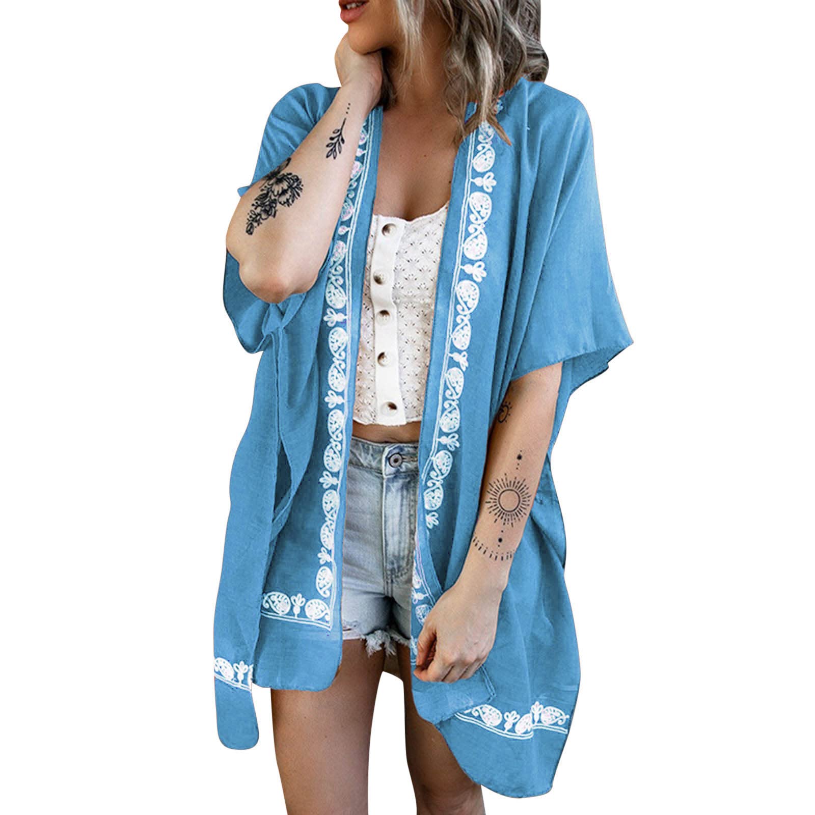 Women's Crochet Beach Cover Up - Summer Swimsuit Cover Up, Lightweight Bathing Wrap, Boho Beach Dress for Poolside, Resort, and Vacation Wear