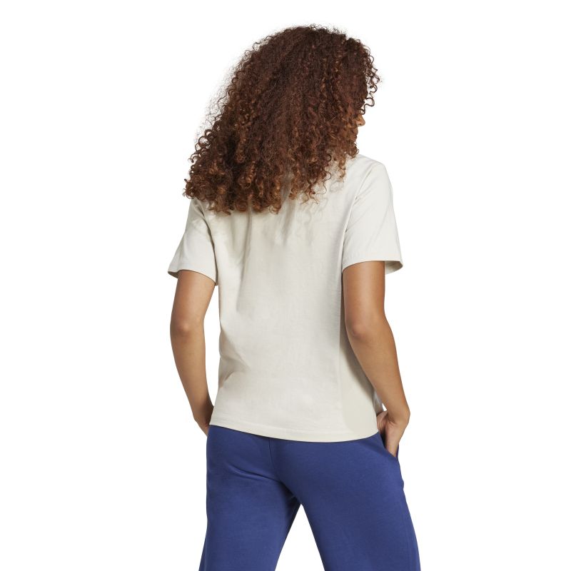 Adidas Women's Essentials Small Logo Cotton T-Shirt - Soft Casual Tee for Everyday Wear, Gym & Lounge