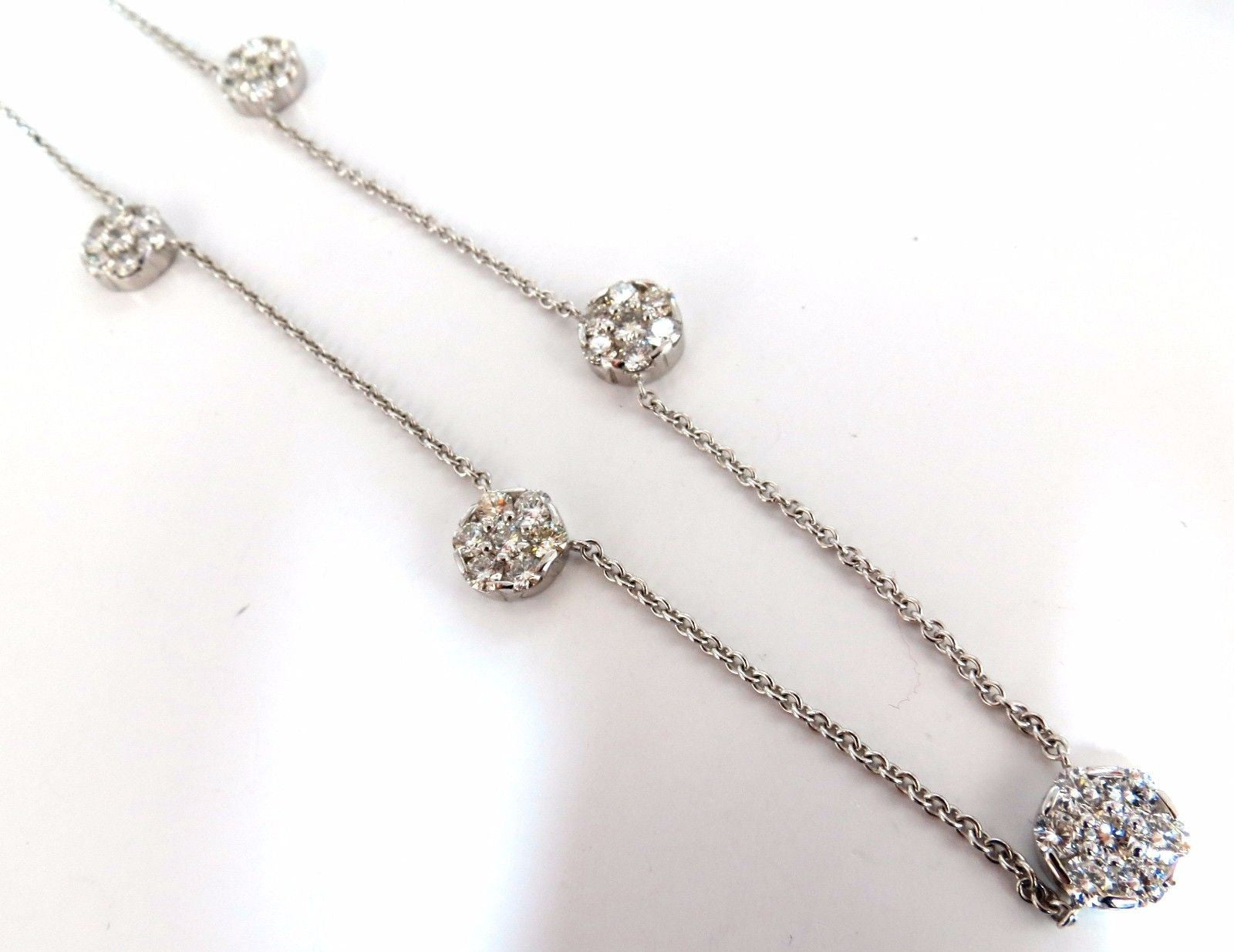 6.50ct Natural Diamond Cluster Pendant Necklace - 14K Yellow Gold Floral Design, 18 Inch Chain - Perfect for Weddings, Anniversaries & Special Occasions