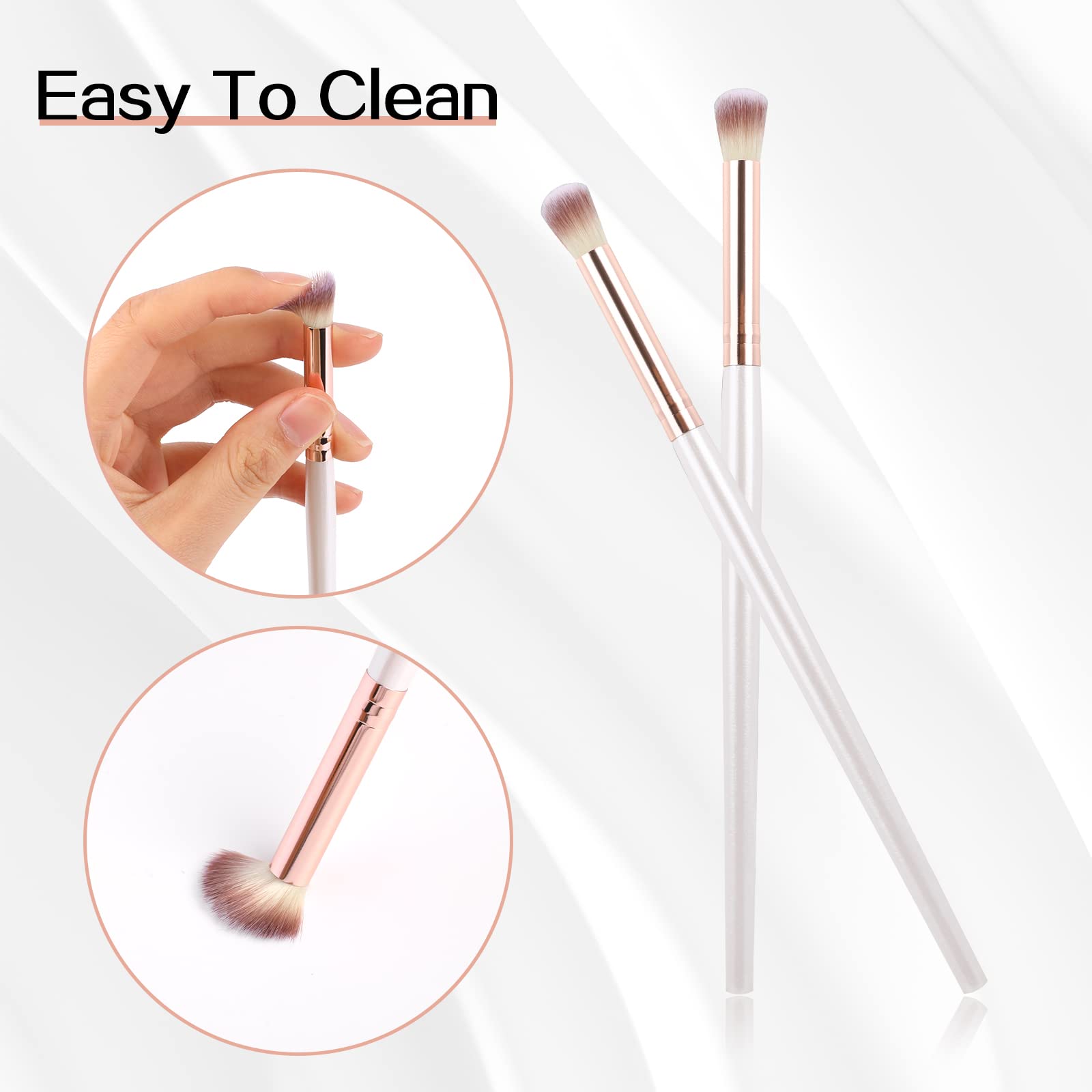 10PCS Eyelash Extension Cleaning Brushes - Soft Lash Shampoo Brushes for Eyelash Cleansing & Maintenance - White Lash Cleanser Tools for Professional & Home Use - Perfect for Salon, Spa & Personal Eyelash Care