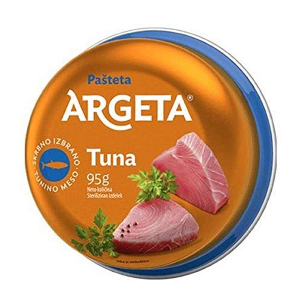 Argeta Tuna Pate - 3.35 Oz (Pack of 12) | Premium Canned Fish Spread for Sandwiches, Crackers & Appetizers | Easy Lunch & Snack Solution