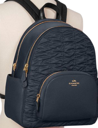 Coach Court Backpack With Ruching - Stylish Leather Backpack for Women | Perfect for Work, Travel & Everyday Use