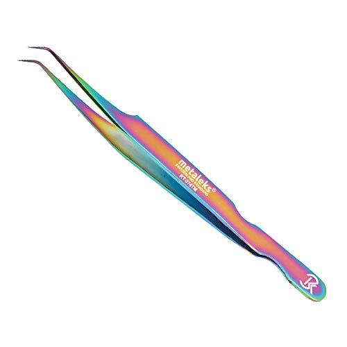 12Pcs Professional Eyelash Extension Tweezers Set - Titanium Coated Tools for Salon & Home Use - Includes Isolation Tweezers, Curved & Straight Tweezers - Perfect for Lash Artists & DIY Beauty