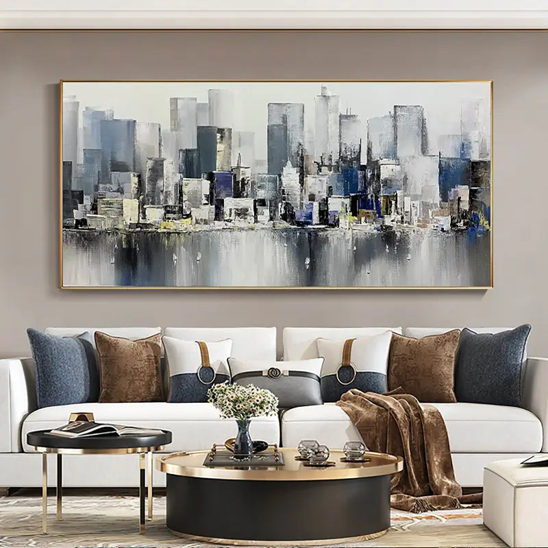 Urban Landscape Painting #UL 007 - Modern Wall Art for Home & Office Decor - Perfect for Living Room, Bedroom or Workspace