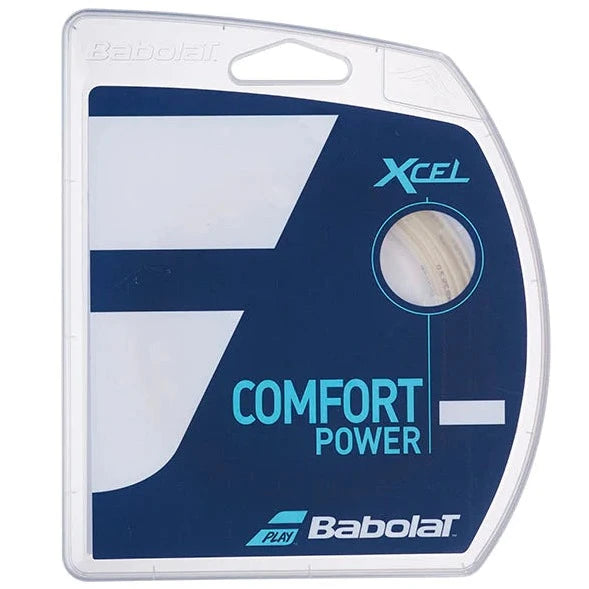 Babolat Xcel 16/1.30 Natural Tennis String - Premium Performance for Control & Comfort | Perfect for Competitive Play & Recreational Tennis