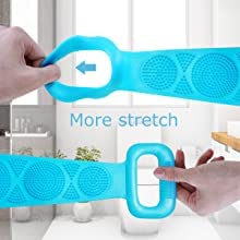 **Silicone Body Scrubber Belt - Long Back Scrubber & Massager for Shower, Bath & Foot Cleaning - Exfoliating Skin Brush for Men & Women - Perfect for Deep Cleansing, Relaxation & Spa Days at Home**