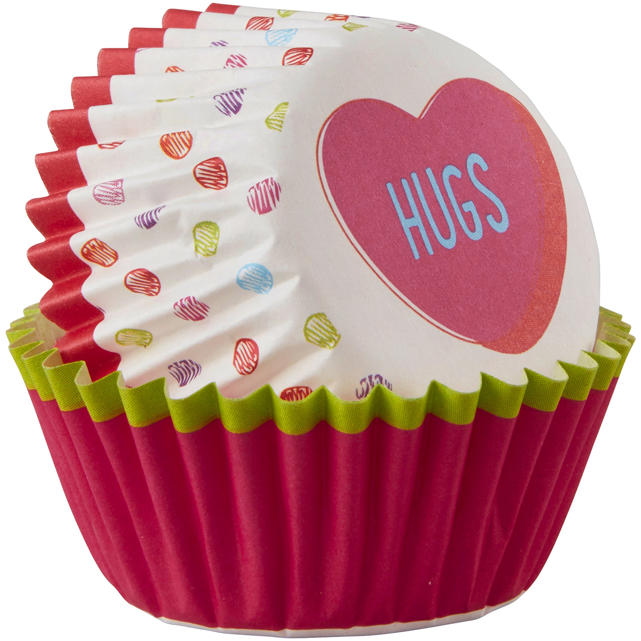 Wilton Mini Baking Cups with Inspirational Words - 100 Pack, Multi-Color for Cupcakes, Muffins & Party Desserts - Perfect for Birthdays, Weddings & Holiday Baking