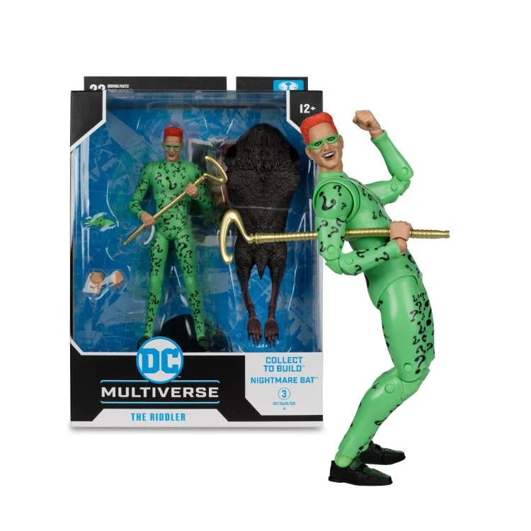 Batman Forever DC Multiverse The Riddler Action Figure - Collectible Buildable Nightmare Bat - Perfect for DC Comics Fans & Action Figure Collectors - Great for Display, Play, and Completing Your DC Multiverse Collection