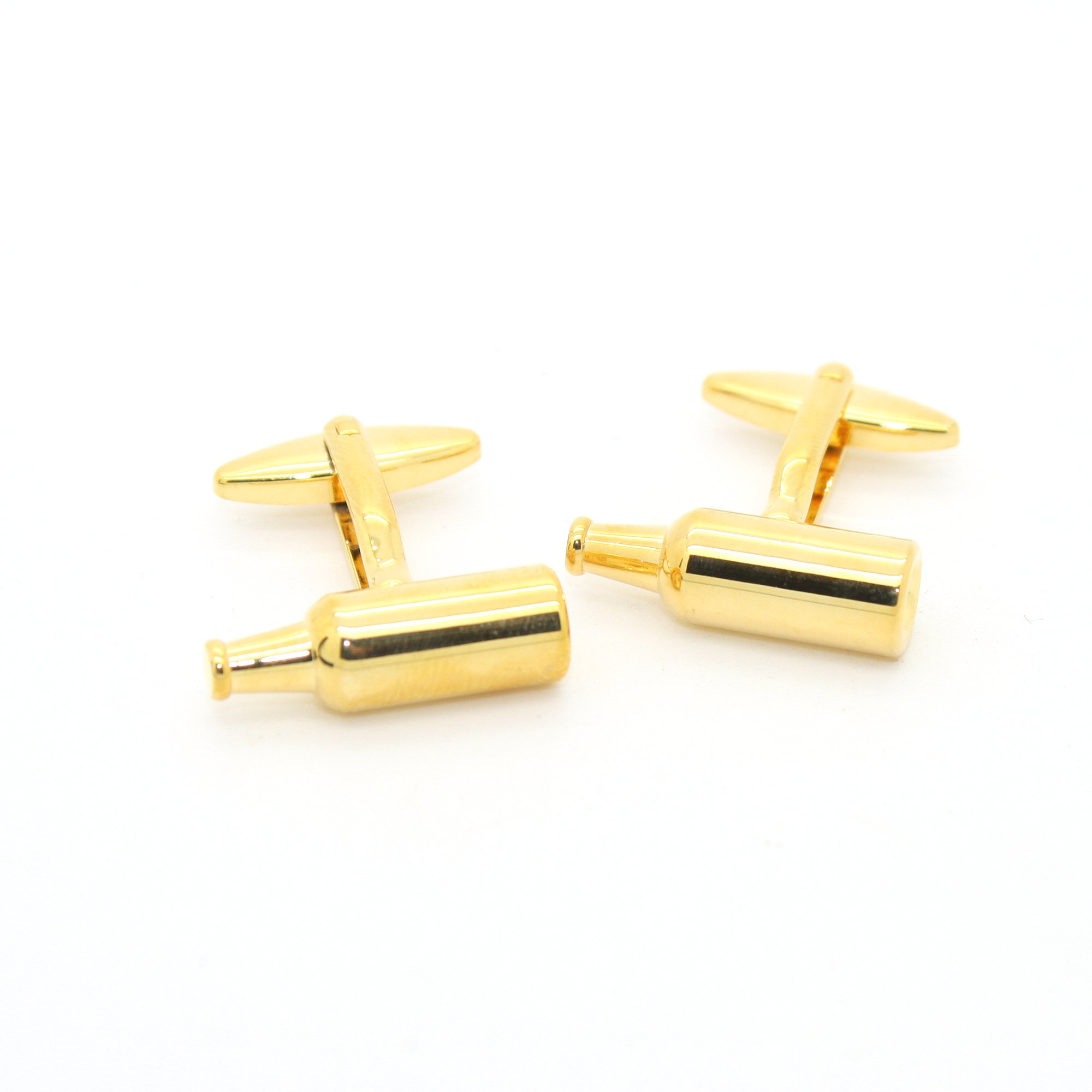 Elegant Bottle-Shaped Cufflinks Set with Luxury Jewelry Gift Box - Perfect for Weddings, Proms & Formal Events