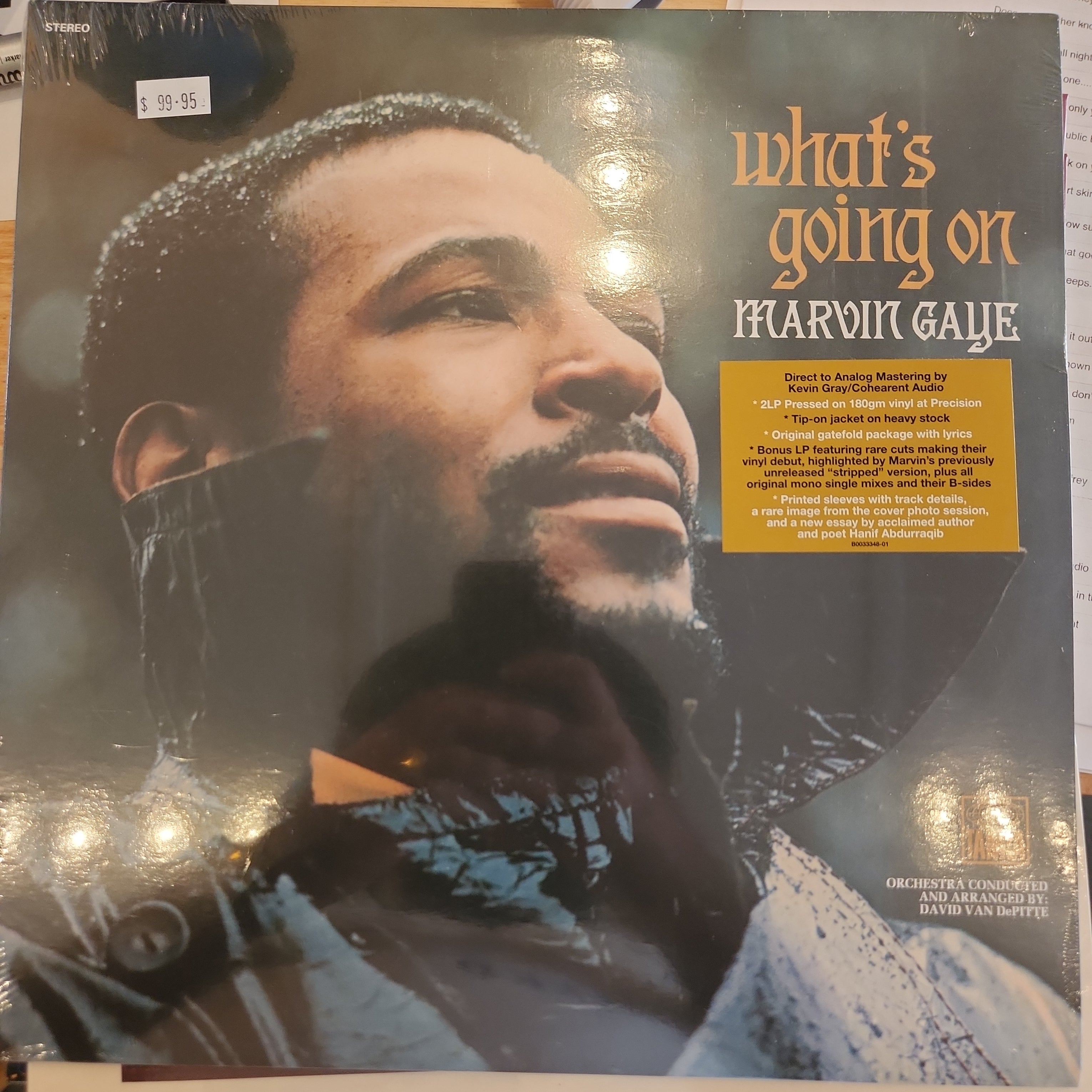Marvin Gaye - What's Going On? Special Edition Double Vinyl LP Record | 180 Gram Audiophile Vinyl, Remastered | Perfect for Music Collectors & Vintage Vinyl Enthusiasts | Great Gift for Jazz & Soul Lovers