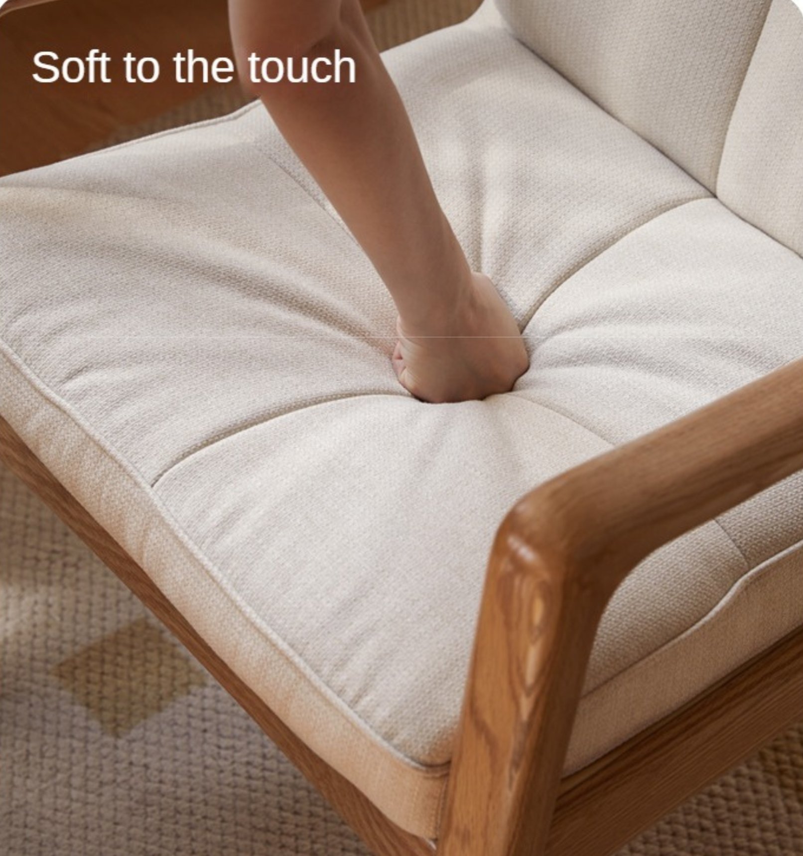 Ergonomic Oak Solid Wood Study Chair with Soft Padded Seat - Perfect for Home Office, Library & Reading Nook Comfort