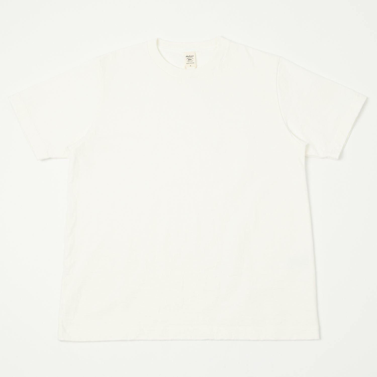 Jackman Dotsume T-Shirt for Men - Soft Cotton Crewneck Tee in Off-White | Casual Streetwear & Everyday Comfort
