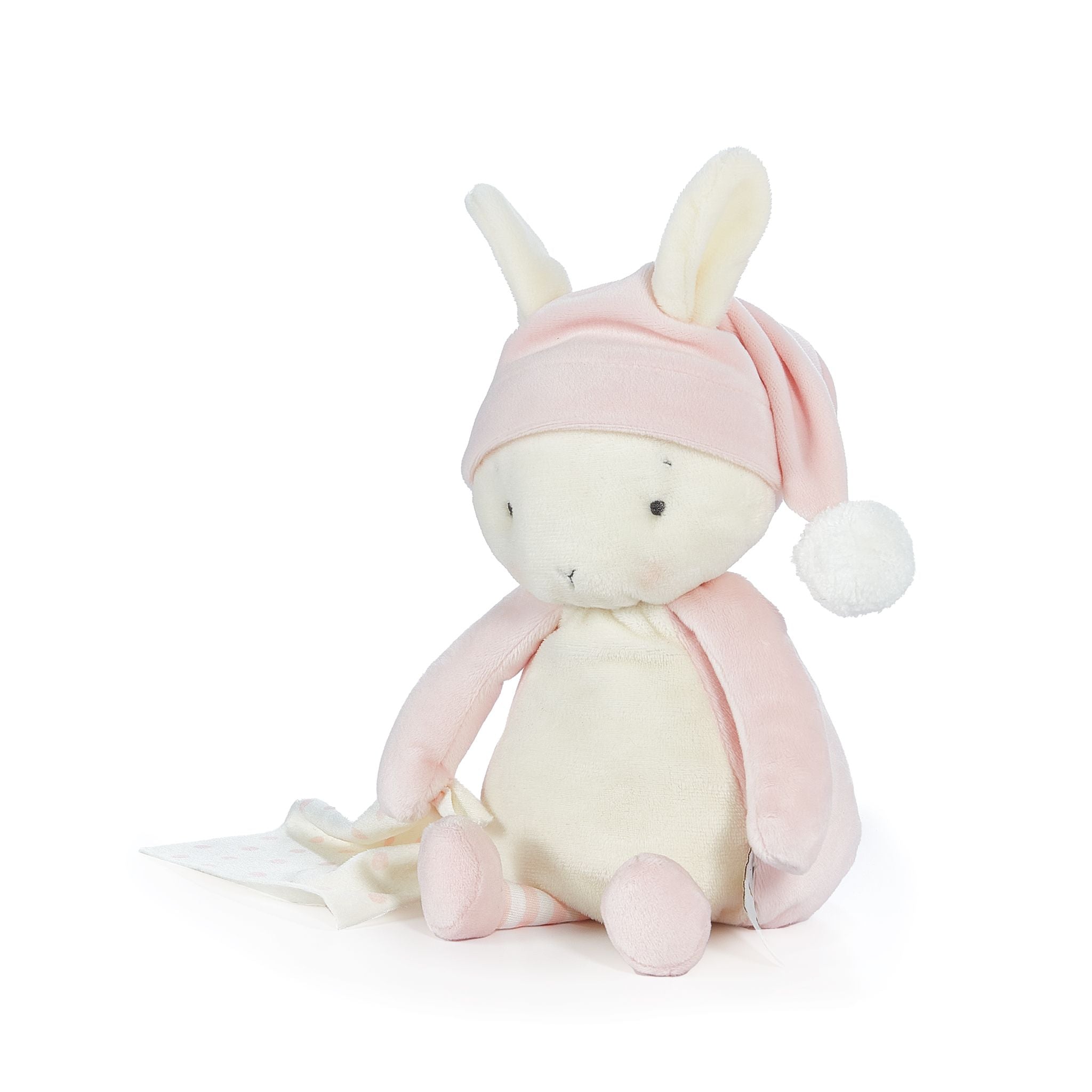 Sleepy Blossom Bunny Plush Toy - Soft & Cute Stuffed Animal for Kids, Nursery Decor & Baby Shower Gifts - Perfect for Cuddling, Bedtime Comfort & Nursery Room Decorations