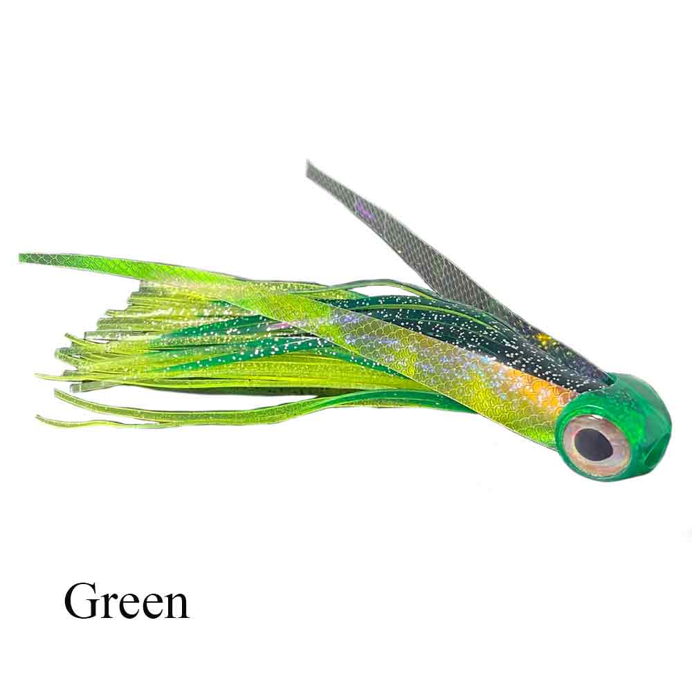 Islamorada Flyer Large Double Skirt Trolling Lure - Saltwater Fishing Bait for Offshore & Inshore Game Fish - Perfect for Mahi, Wahoo & Tuna