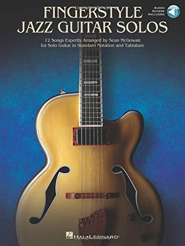 Fingerstyle Jazz Guitar Solos Book - 12 Expertly Arranged Songs for Solo Guitar with Standard Notation & Tabs | Perfect for Jazz Guitarists, Music Students & Performers