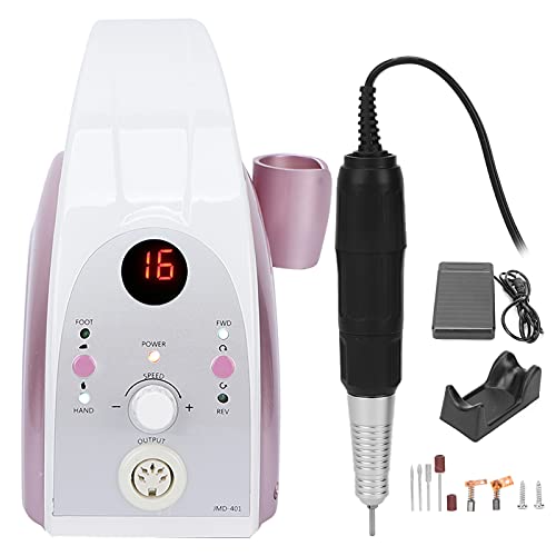 Professional 35000RPM Electric Nail Drill Machine - Acrylic Nail File & Manicure Pedicure Polishing Tool with Foot Pedal for Home & Salon Use | Perfect for Nail Art, Acrylic Nails & Gel Extensions | DIY & Professional Nail Care Solution