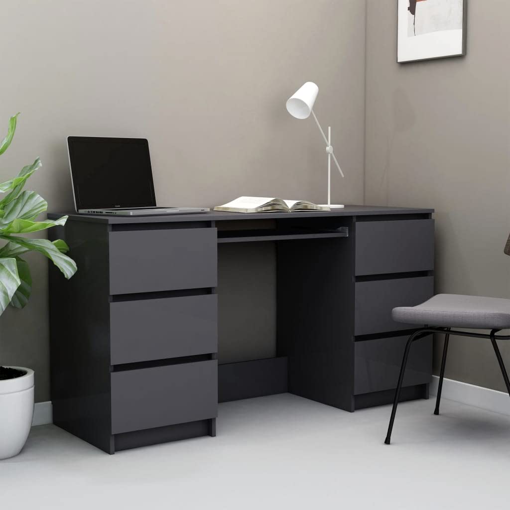 Modern Wide Home Office Desk 55.1