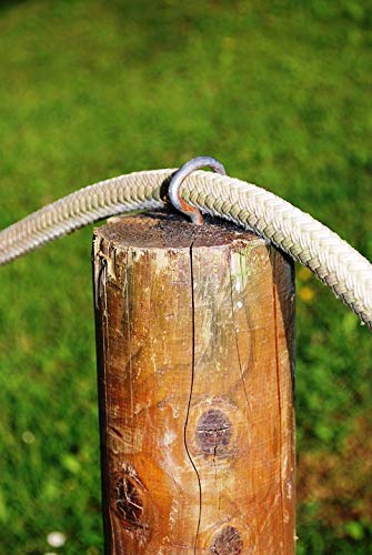 20x30 Inch Wooden Post Rope Fence Laminated Wall Art Poster - Vibrant Colors & High-Quality Print - Perfect for Living Room, Bedroom Decor & Farmhouse Style Home Interior