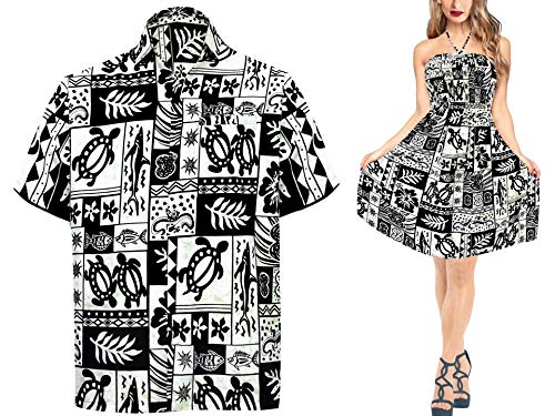 LA LEELA Women's Boho Vintage Ethnic Style Summer Tube Dress - Short Midi Casual Dress for Work from Home, Beach & Vacation - Combo Pack of 2 (Size XL) - Perfect for Summer Outings, Boho Parties & Relaxing at Home