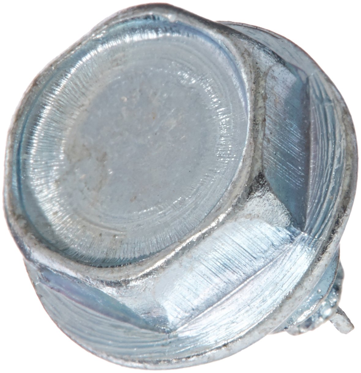 Small Parts 0604ABW Zinc Plated Steel Sheet Metal Screw, Hex Washer Head, Hex Drive, Type AB, #6-20 Thread, 1/4