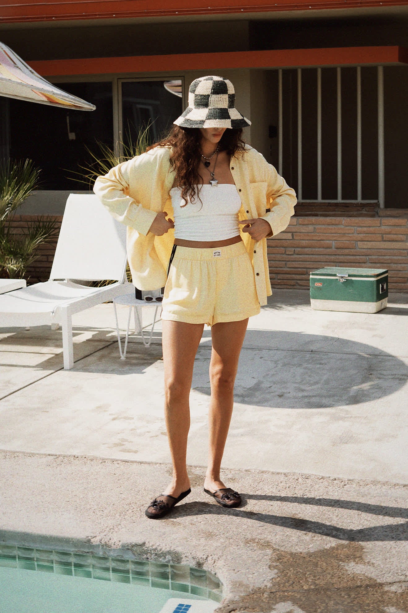East Side Boxy Long Sleeve Button Down Shirt in Panna Cotta | Casual Office Wear & Layering Essential