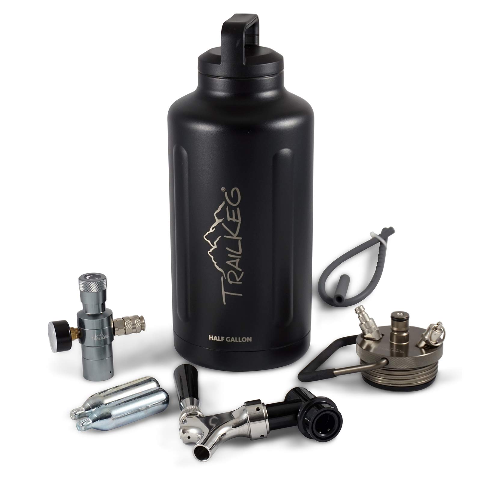 Premium 64oz Stainless Steel Vacuum Insulated Beer Growler - Keeps Drinks Cold for 48 Hours - Double Wall Design for Beer, Soda, Cocktails & Kombucha - Perfect for Camping, Tailgating and Home Brewing