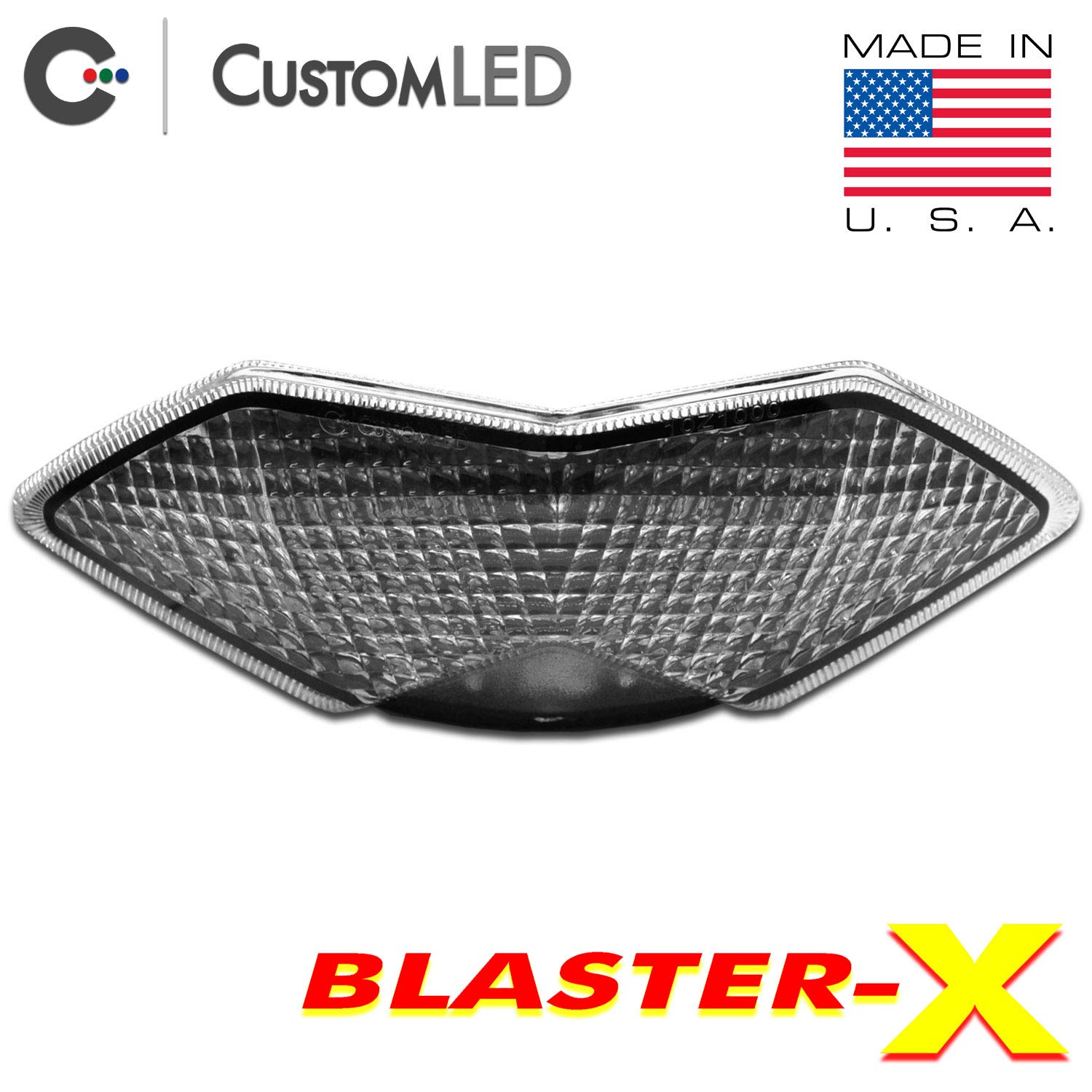 Blaster-X Integrated LED Tail Light for 2010-2013 Kawasaki Z1000 Motorcycle - Clear Lens, Bright & Durable Brake Light - Perfect for Night Riding & Custom Bike Upgrades