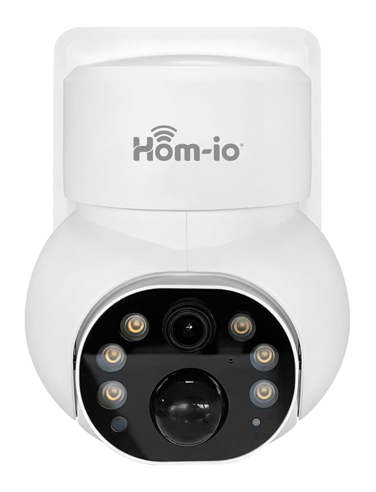 Hom-io Kimio 3MP Wi-Fi Security Camera with Rechargeable Battery, Night Vision & Two-Way Audio - Indoor/Outdoor Home Surveillance, Baby Monitor & Pet Camera