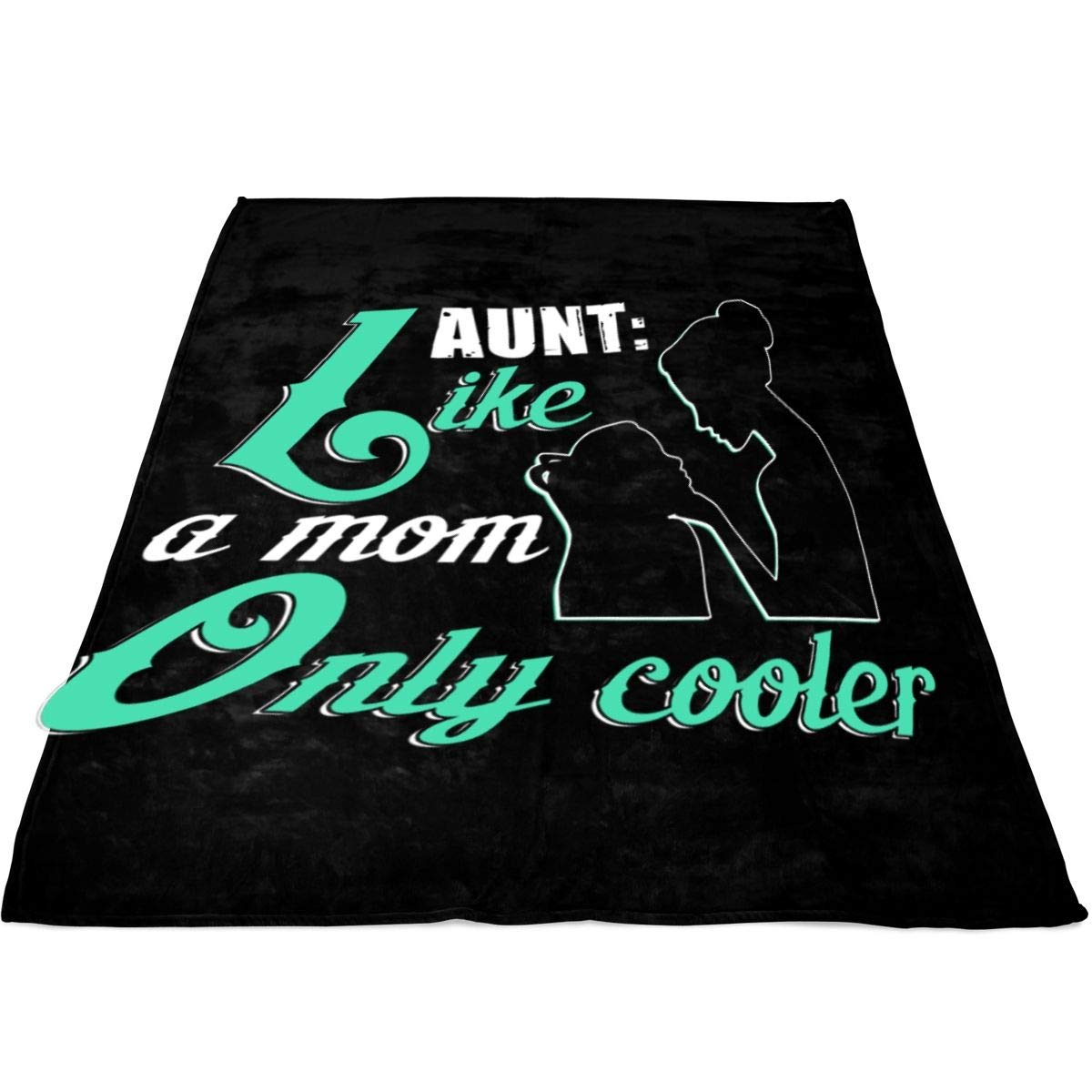 Aunt Like A Mom Soft Fleece Throw Blanket - Ultra Plush Luxury Blanket for Women, Large 80