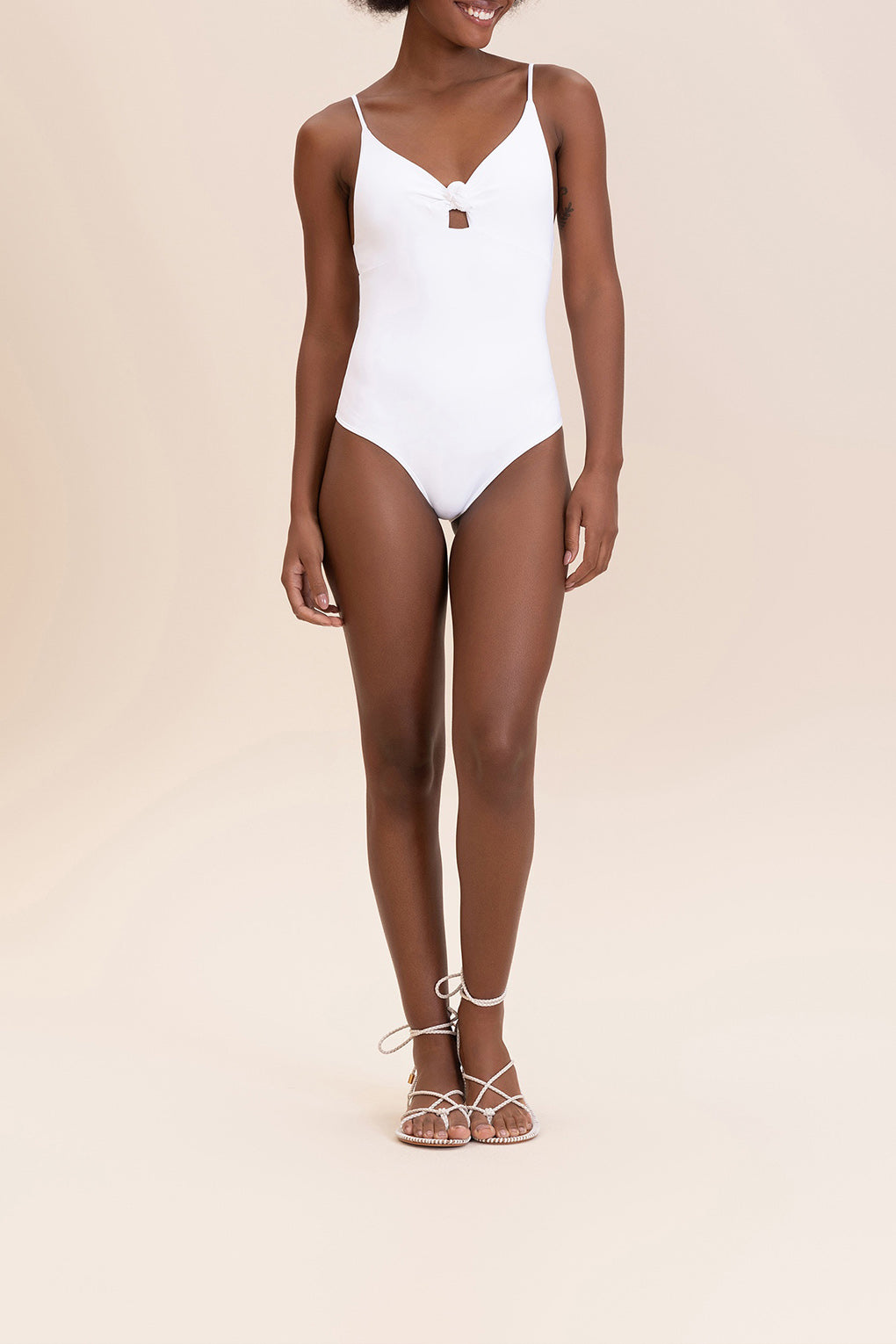 Sense® Knot Bandeau One Piece Swimsuit - Women's Sexy High Cut Bathing Suit for Beach, Pool & Summer Vacations