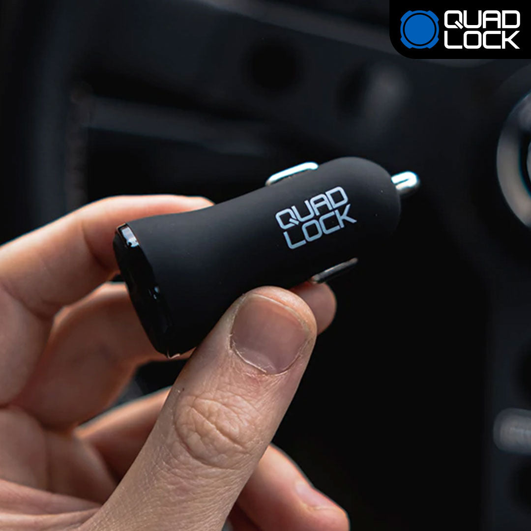 Fast Charging Dual USB 12V Car Charger Adapter - Quick Charge for iPhone, Android & More - Perfect for Road Trips & Daily Commutes