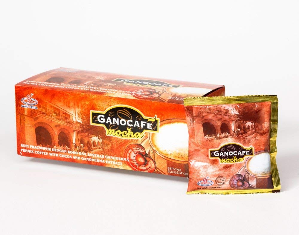 Premium Gano Cafe Mocha Coffee with Ganoderma - 6 Boxes (90 Sachets) | Immune Support & Energy Boost | Perfect for Office, Travel & Home Brewing
