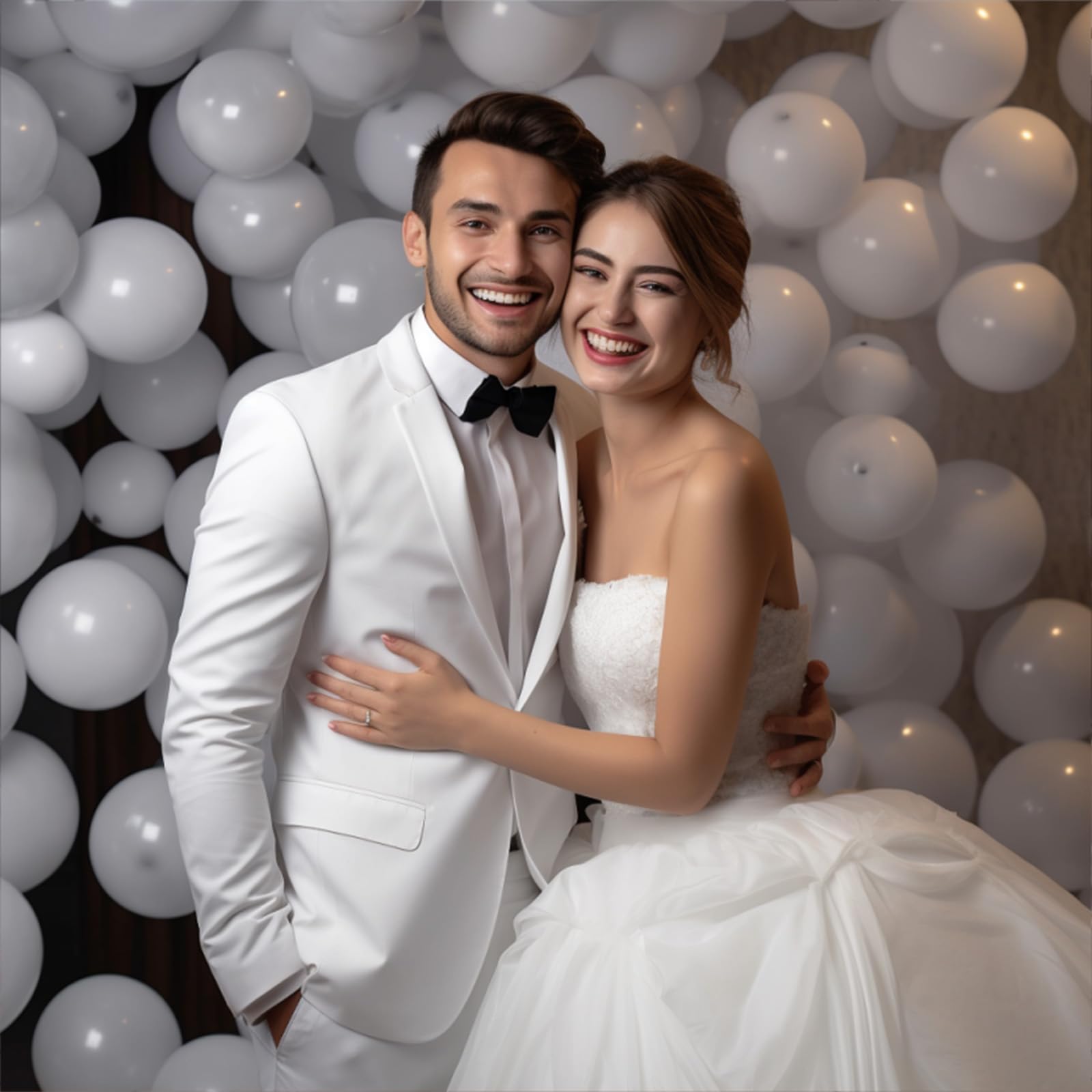 100-Pack 12 Inch White Latex Balloons - Matte Finish for Party Decorations, Birthday, Wedding, Baby Shower & Holiday Events - Perfect for Indoor/Outdoor Celebrations and Photo Backdrops