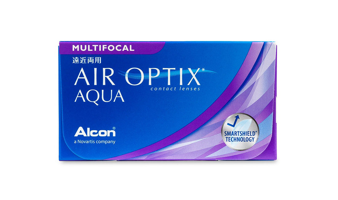 AIR Optix Multifocal Contact Lenses (6 Pack) - Monthly Disposable for Presbyopia Correction - Perfect for Reading, Computer Use & Daily Activities
