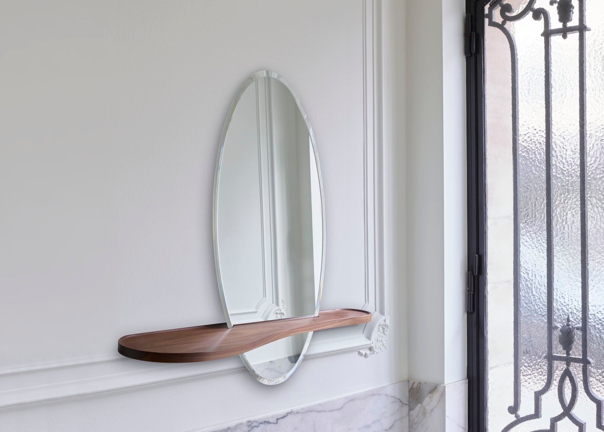 Bienvenue Mirror - Elegant Full-Length Wall Mirror for Home Decor, Bedroom, Living Room & Entryway | Perfect for Vanity, Dressing Room & Selfie Background