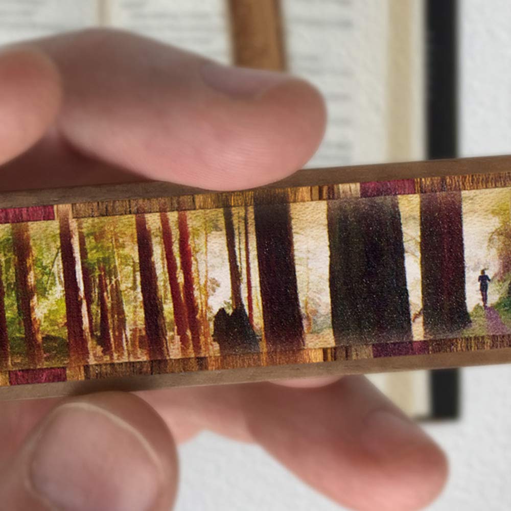 Handmade Wooden Bookmark - Nature Inspired Forest Hiker Design - Personalized Custom Gift - Made in USA - Perfect for Book Lovers & Outdoor Enthusiasts